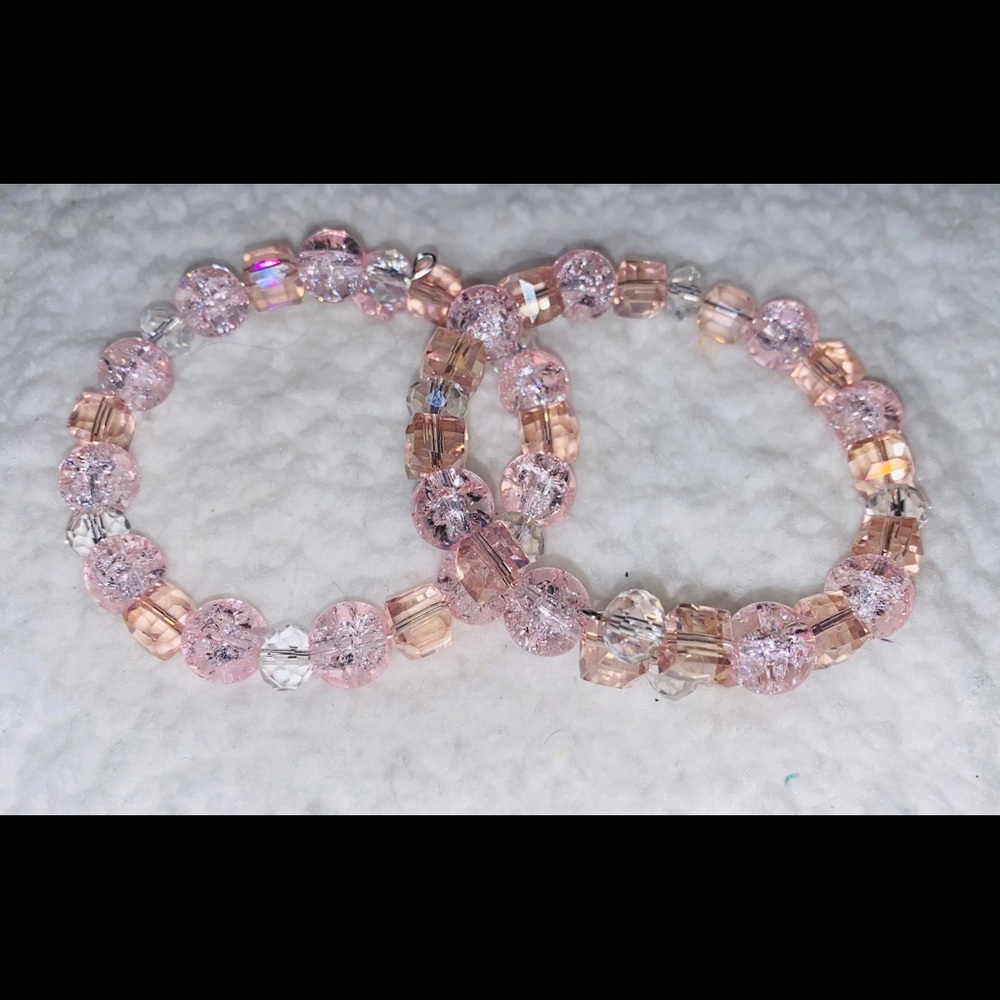 Pink Crystal Bracelets